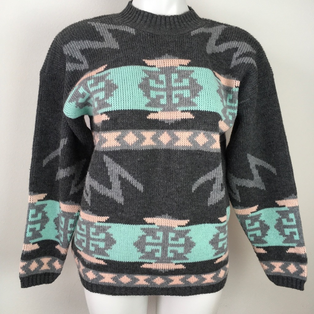 Cozy Acrylic Pullover Sweater, Size S